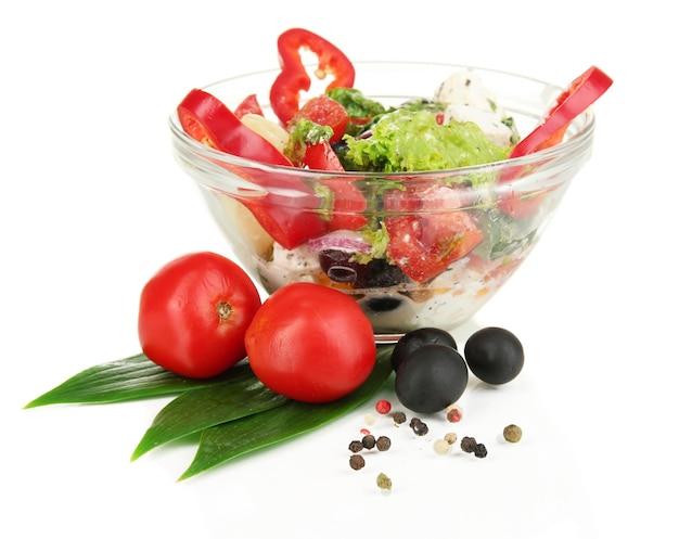 Kolorowe składniki w misce